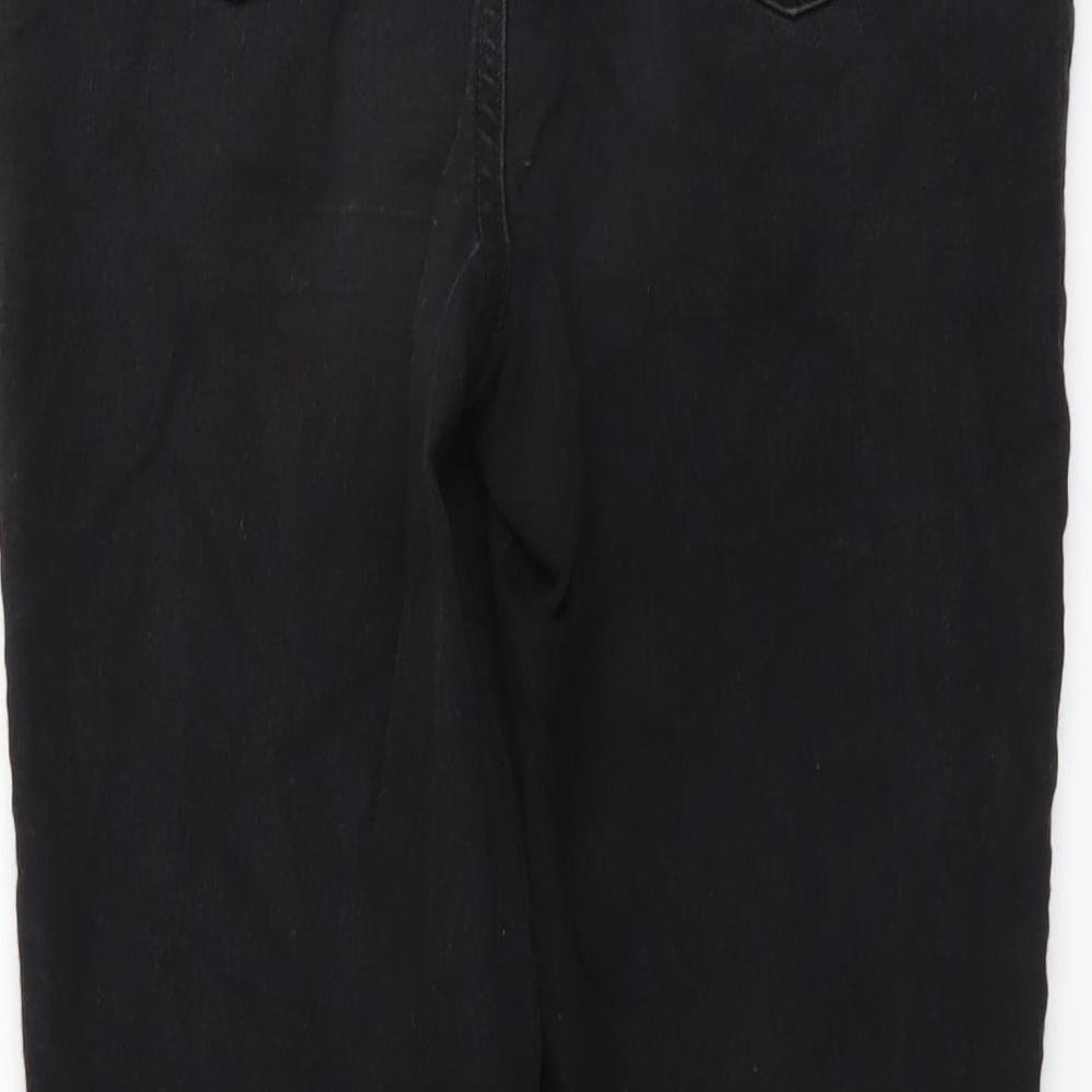 Papaya Womens Black Cotton Jegging Jeans Size 10 L27 in Regular
