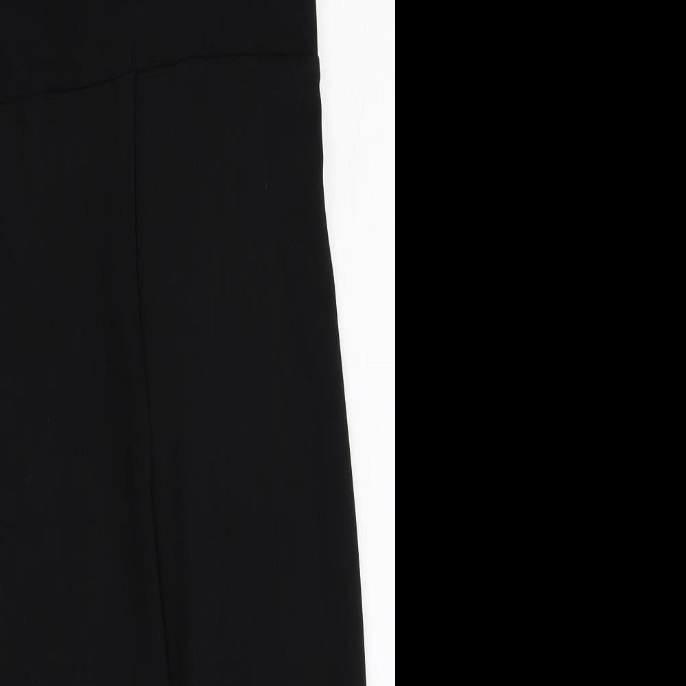 New Look Womens Black Polyester Shift Size 8 Halter Zip - Keyhole Front