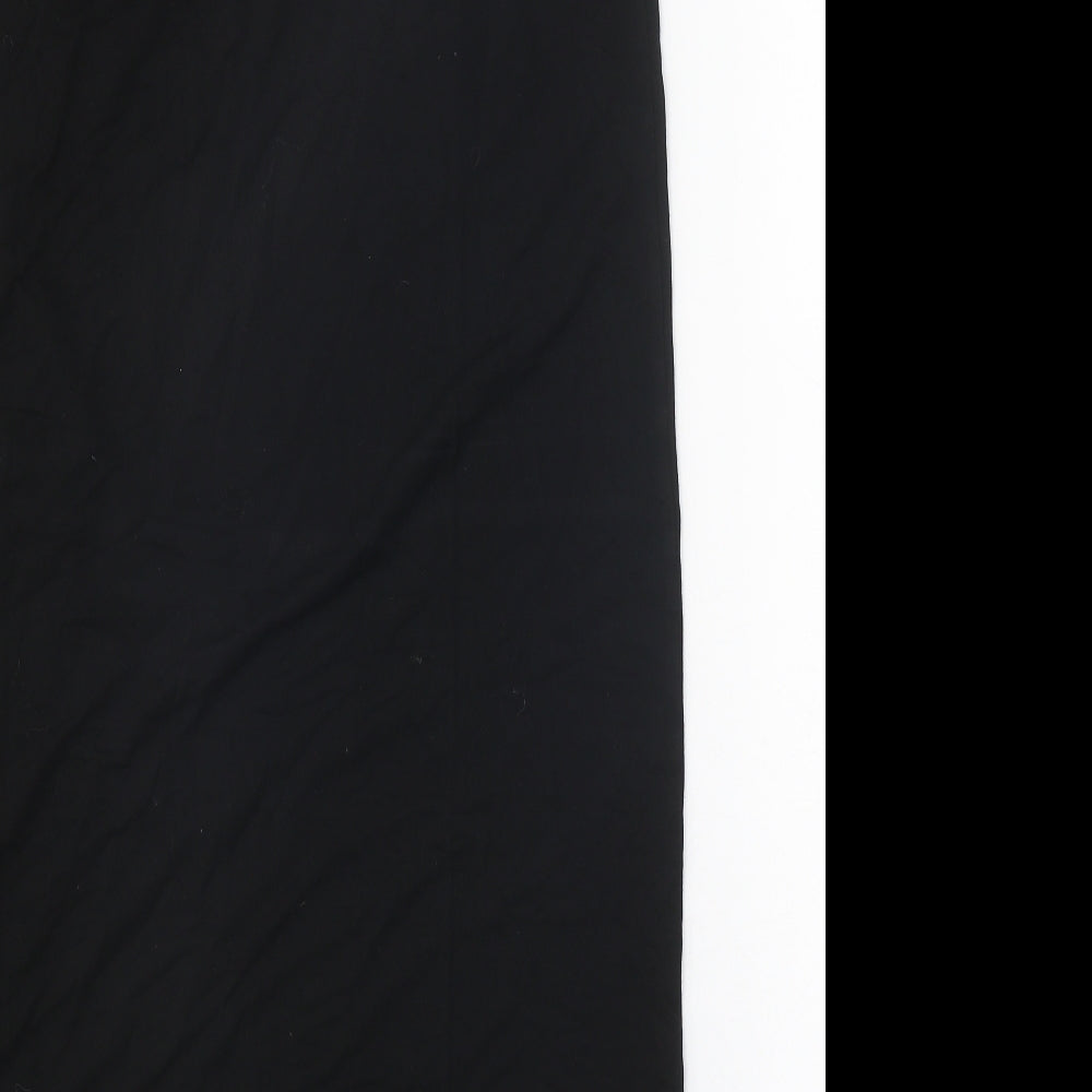 Preworn Womens Black Polyester Straight & Pencil Skirt Size 30 in