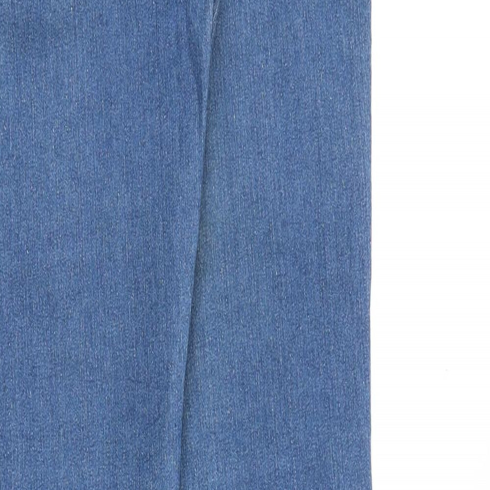 H&M Womens Blue Cotton Skinny Jeans Size 26 in Slim Zip