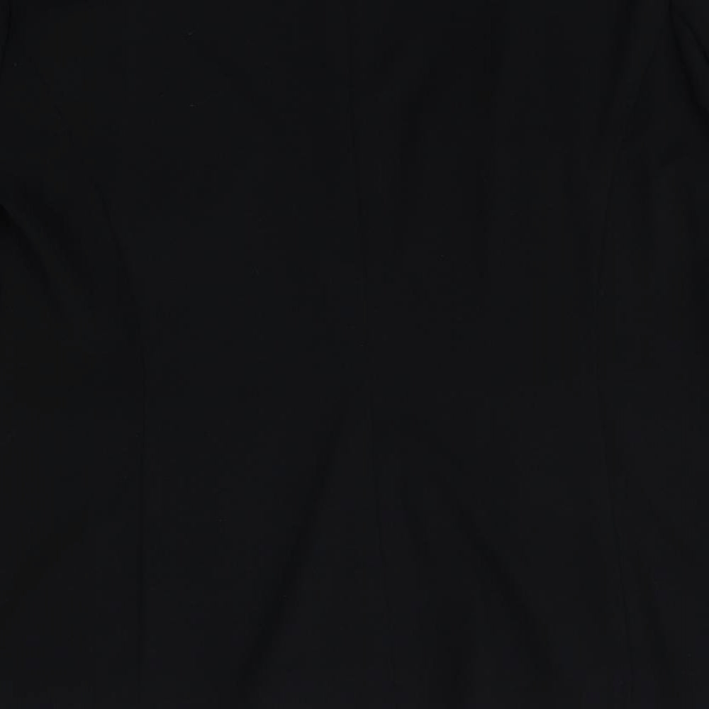 Marks & Spencer Womens Black Polyester Jacket Blazer Size 12