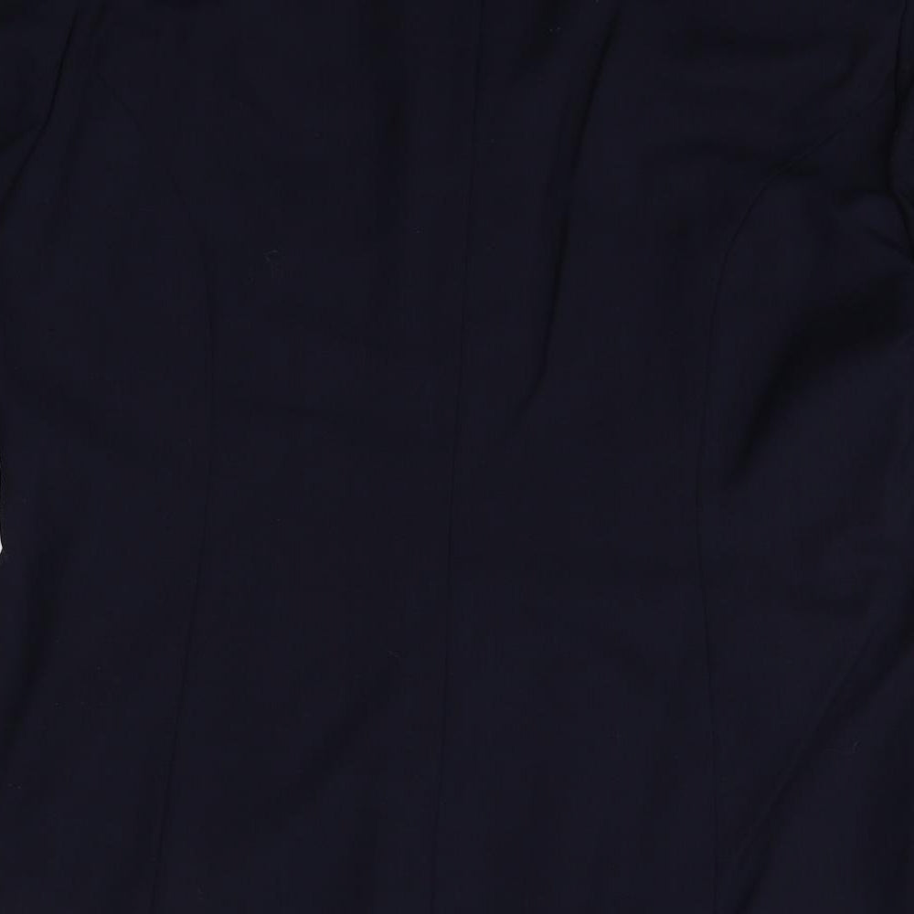 Modern essentials Womens Blue Wool Jacket Blazer Size 14