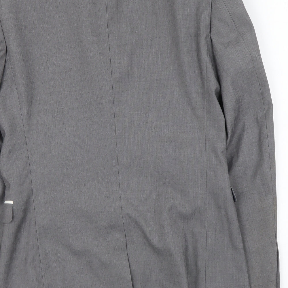 NEXT Mens Grey Polyester Jacket Suit Jacket Size S Regular