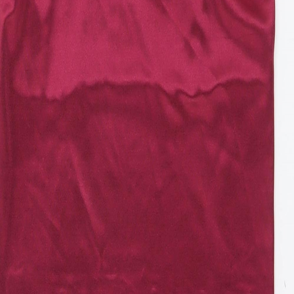 Motel Womens Purple Polyester Slip Dress Size S Square Neck Pullover