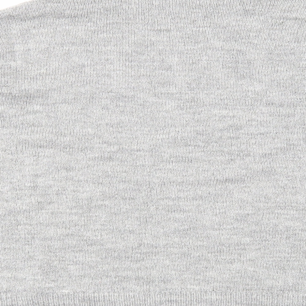 New Look Womens Grey High Neck Acrylic Pullover Jumper Size L