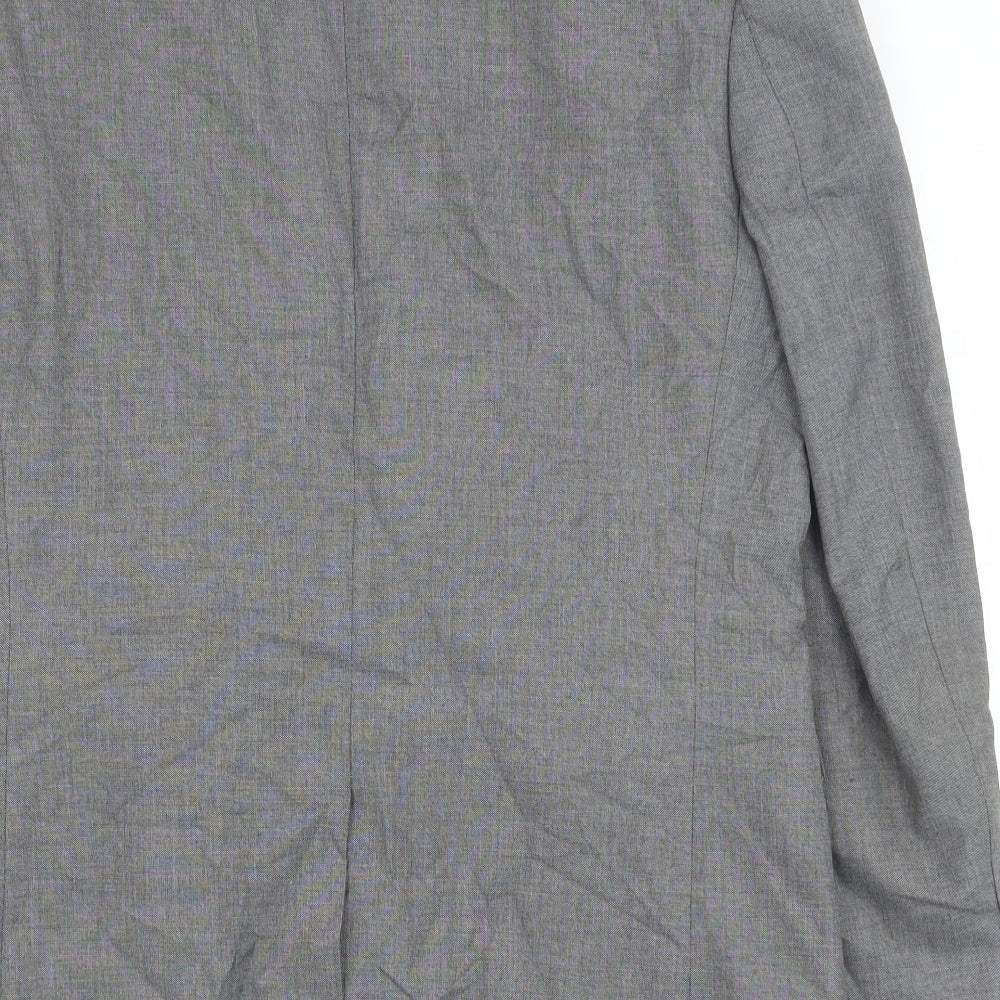 Marks & Spencer Mens Grey Polyester Jacket Suit Jacket Size 40 Regular