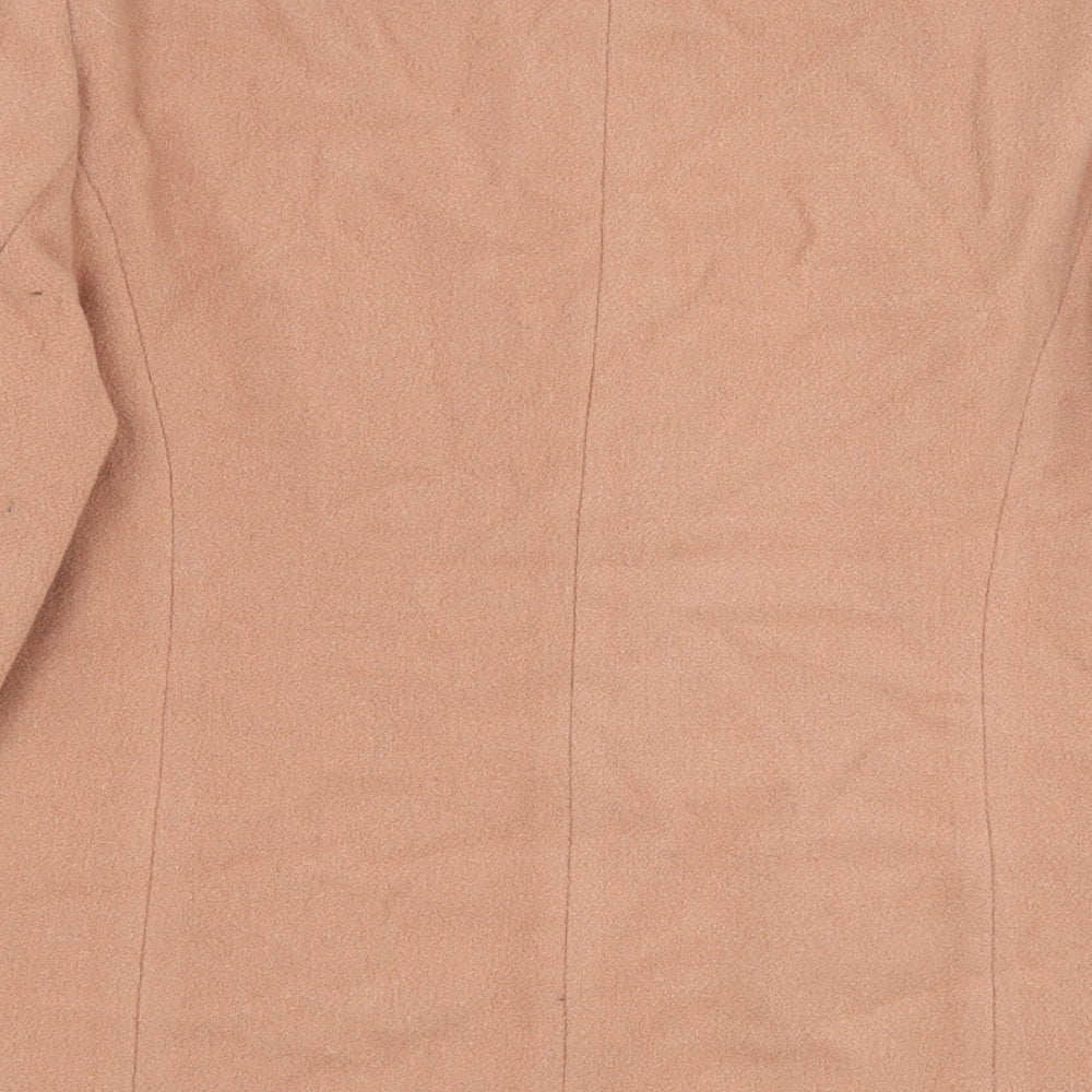 Michelle Roberts Womens Pink Jacket Size 14 Button