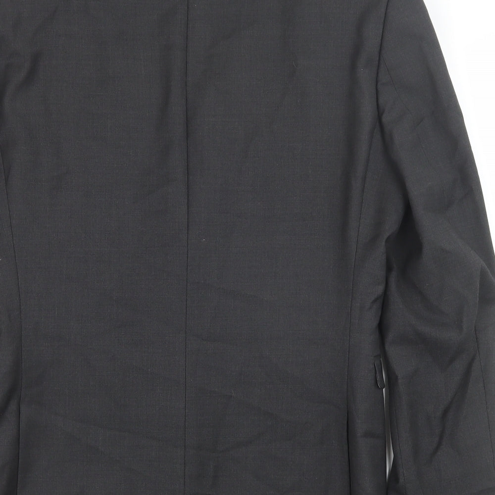 NEXT Mens Grey Wool Jacket Suit Jacket Size 36 Regular