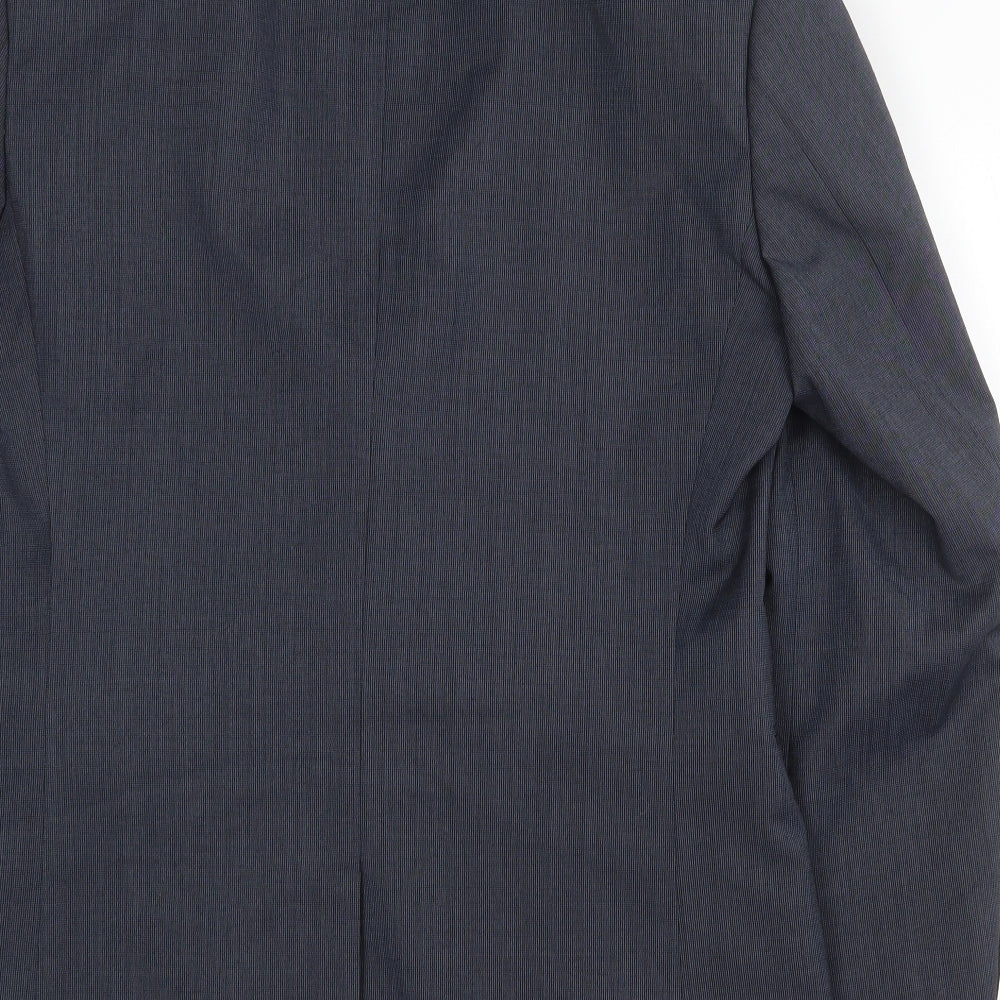 NEXT Mens Blue Polyester Jacket Suit Jacket Size 40 Regular