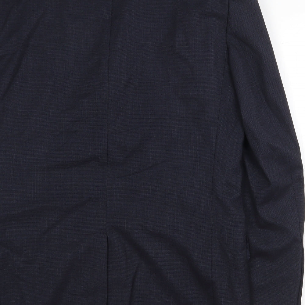 NEXT Mens Blue Viscose Jacket Suit Jacket Size 38 Regular