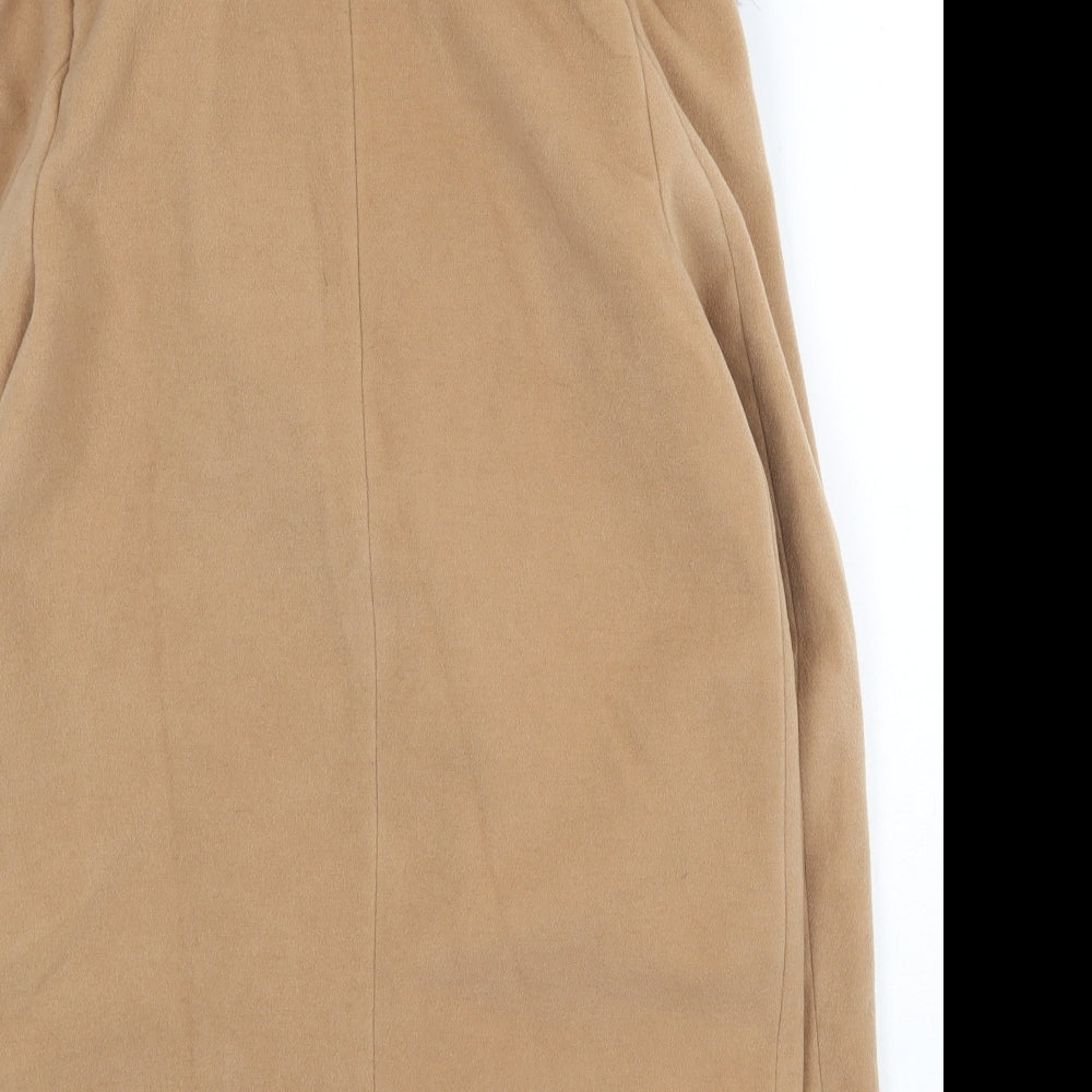 Atmosphere Womens Beige Overcoat Coat Size 8 Snap