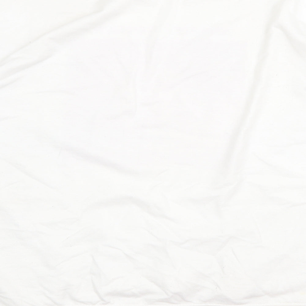 LFT Womens White Cotton Pullover Sweatshirt Size L Pullover - Enjoy Today