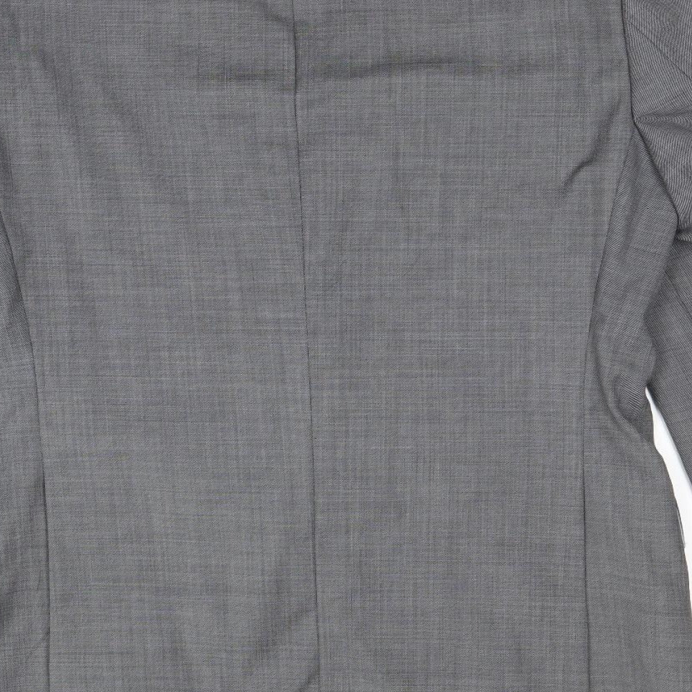 Marks & Spencer Mens Grey Wool Jacket Suit Jacket Size 38 Regular