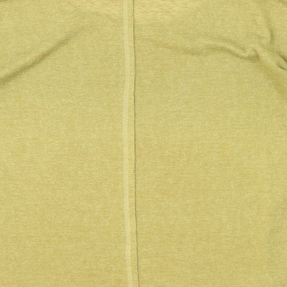 NEXT Womens Yellow Boat Neck Polyester Pullover Jumper Size 14