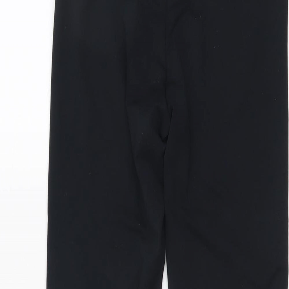 F&F Womens Black Polyester Compression Leggings Size 6 L20 in Regular Pullover