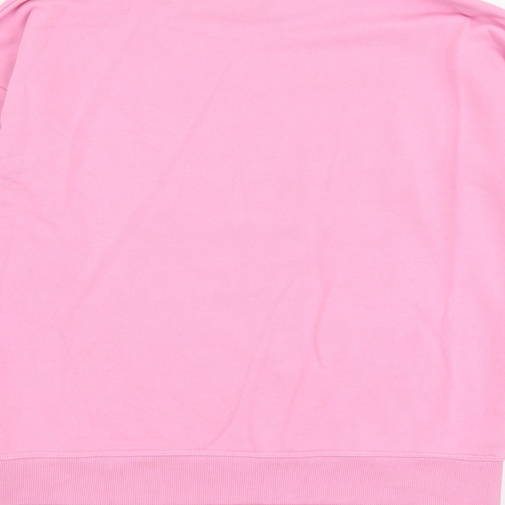 New Look Womens Pink Cotton Pullover Sweatshirt Size 6 Pullover - Chicago