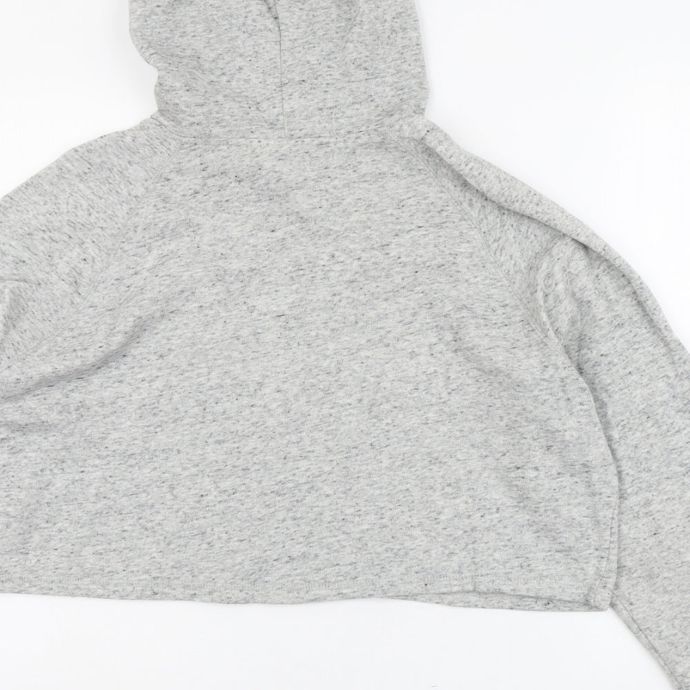 H&M Womens Grey Cotton Pullover Hoodie Size L Pullover