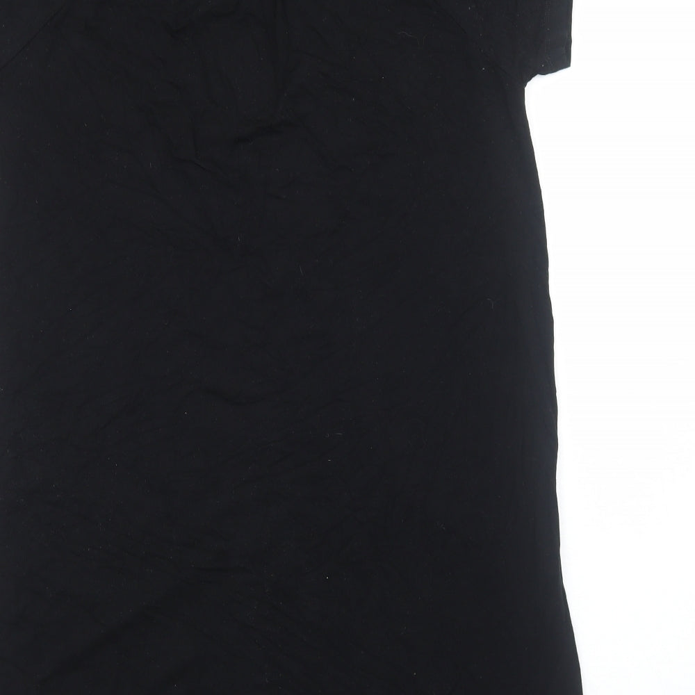 Seraphine Womens Black Viscose A-Line Size S Scoop Neck Pullover