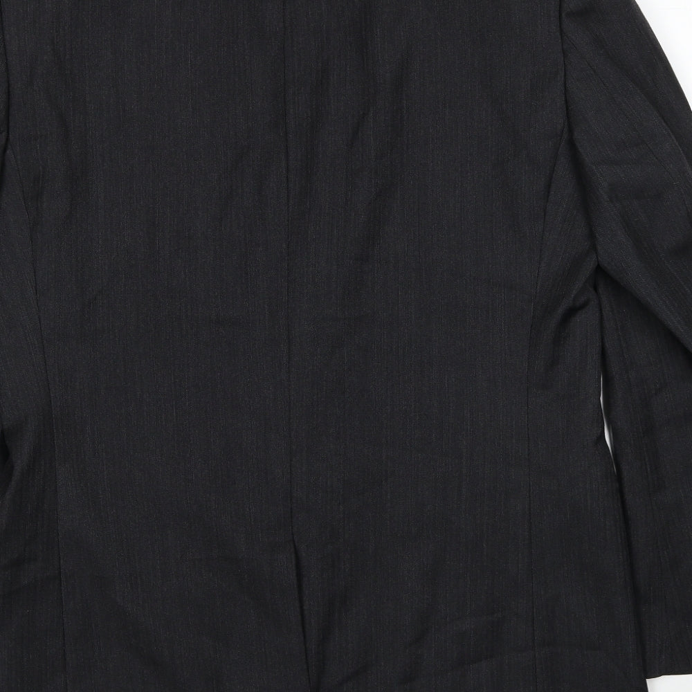 Samuel Windsor Mens Grey Wool Jacket Suit Jacket Size L Regular