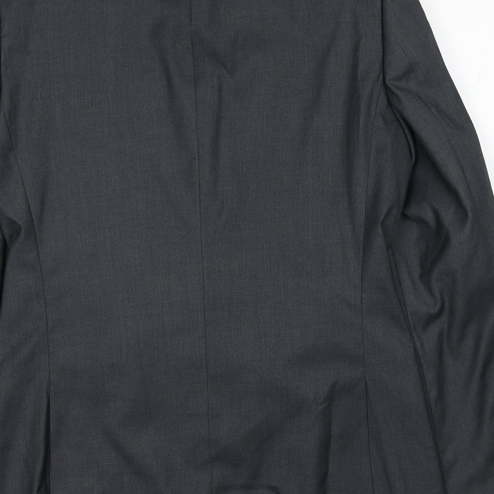Charlton Grey Mens Grey Polyester Jacket Blazer Size 40 Regular