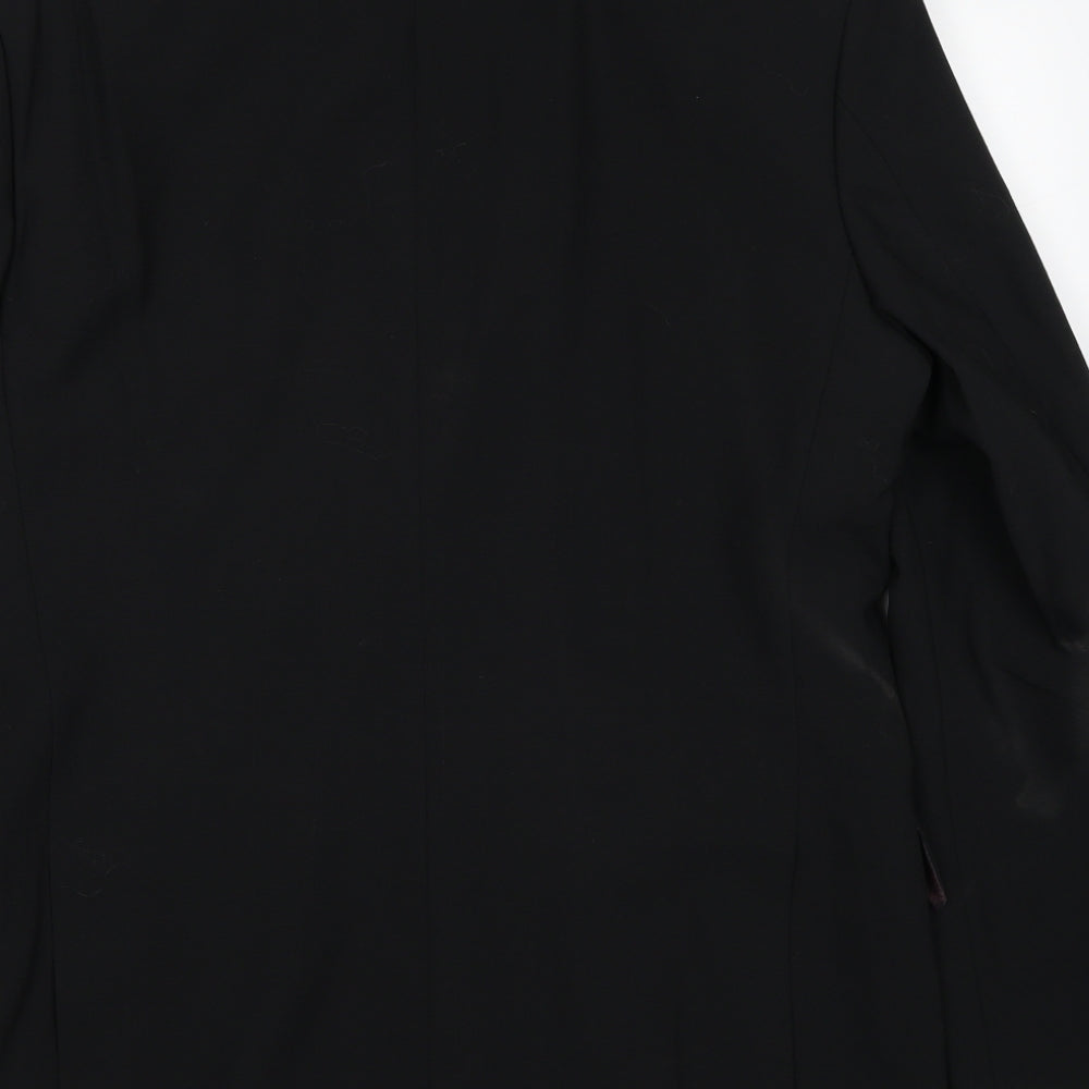 Impressions Mens Black Polyester Jacket Suit Jacket Size M Regular