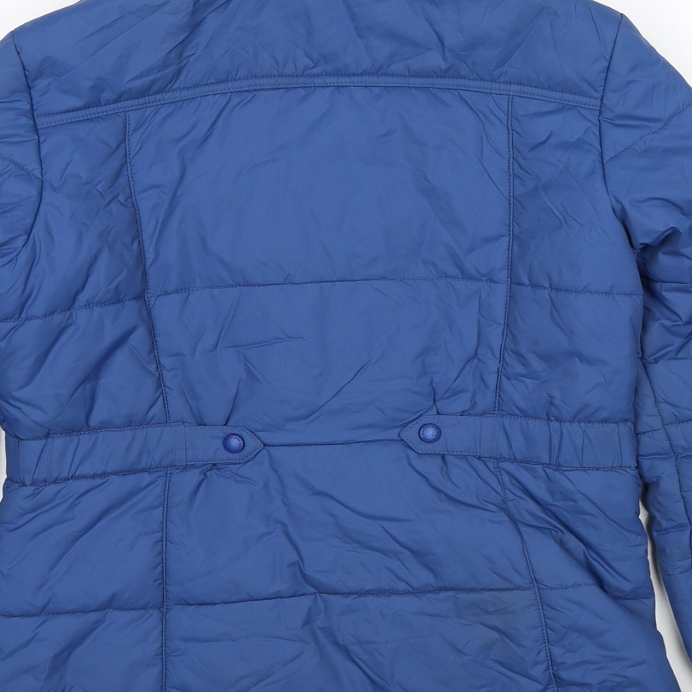 Lands' End Womens Blue Windbreaker Jacket Size 6 Zip