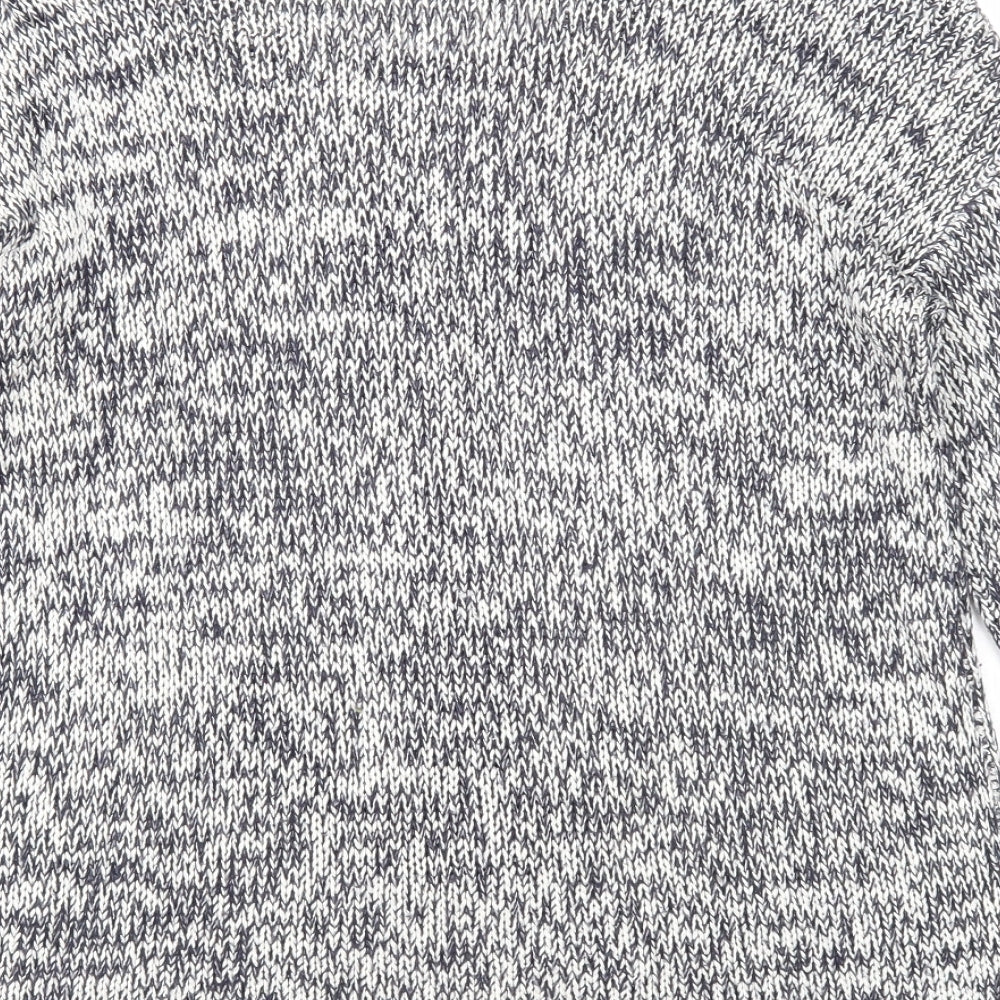 Internacionale Womens Blue Round Neck Acrylic Pullover Jumper Size 8