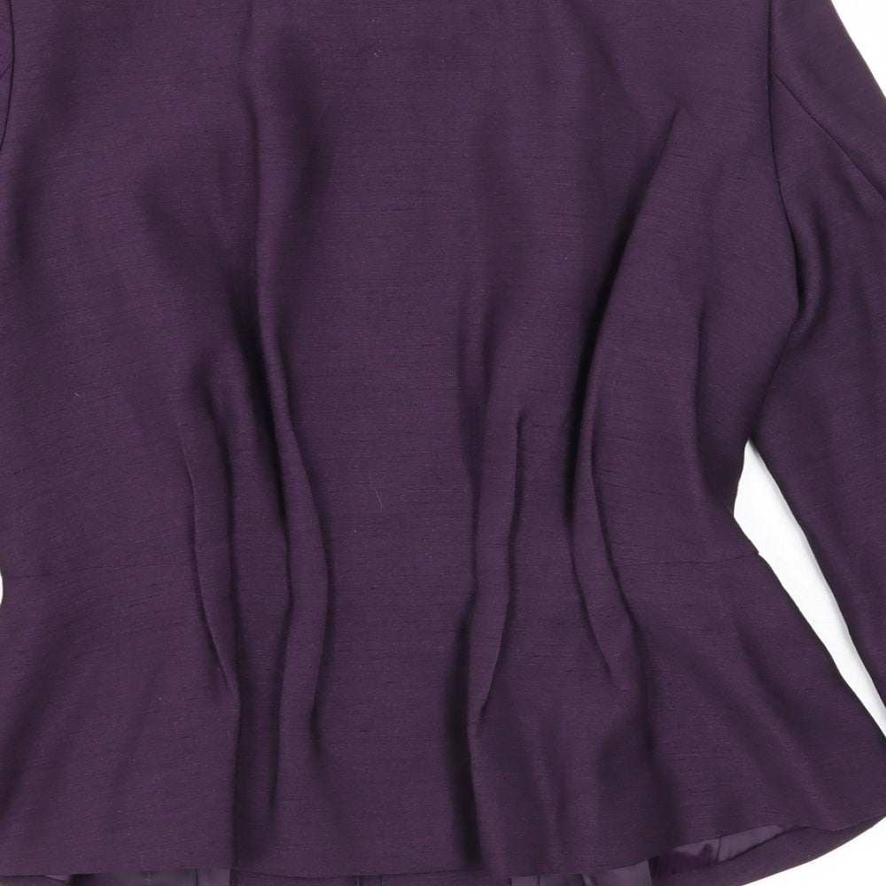 H&M Womens Purple Jacket Size 10 Zip