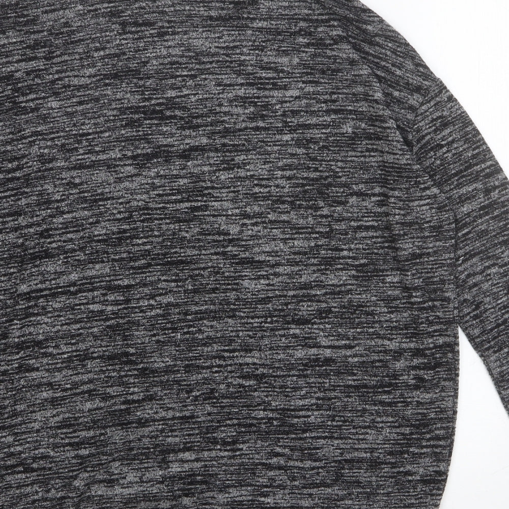 Wilfred Womens Grey V-Neck Cotton Pullover Jumper Size L