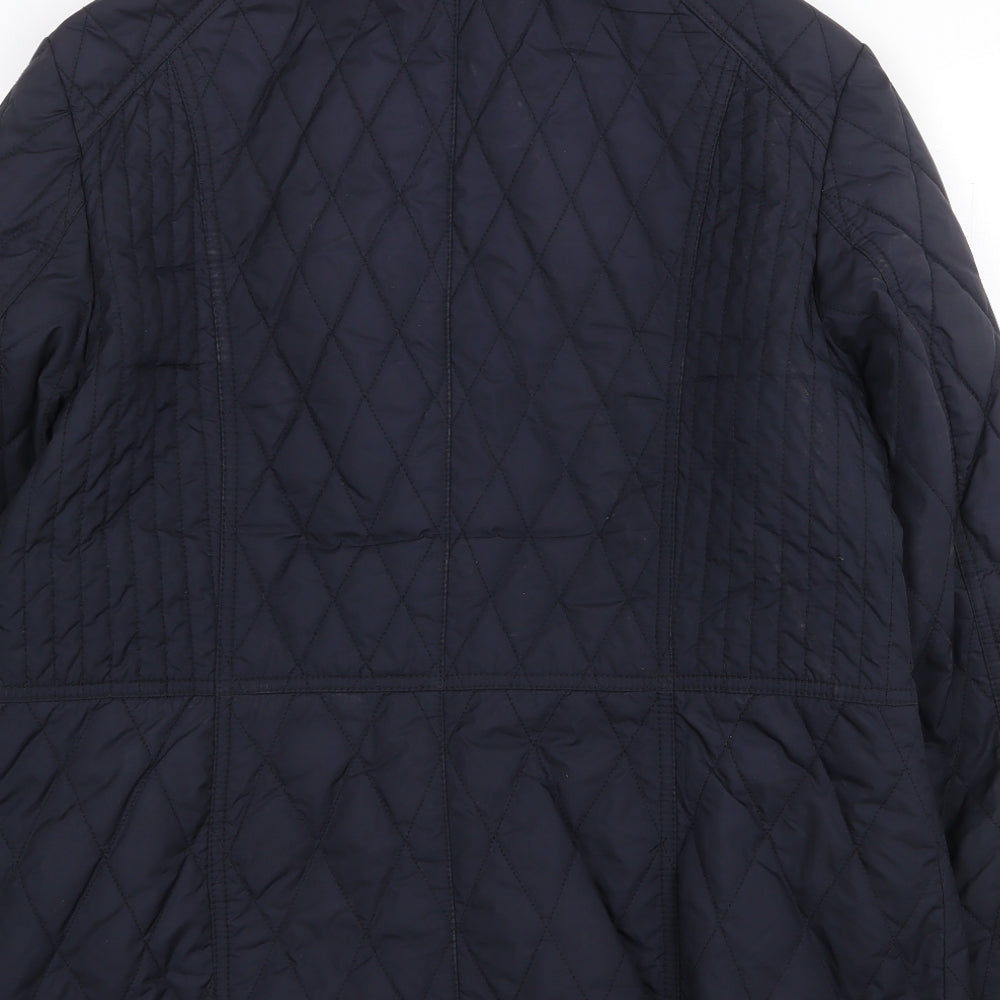 Gerry Weber Womens Brown Quilted Jacket Size L Zip