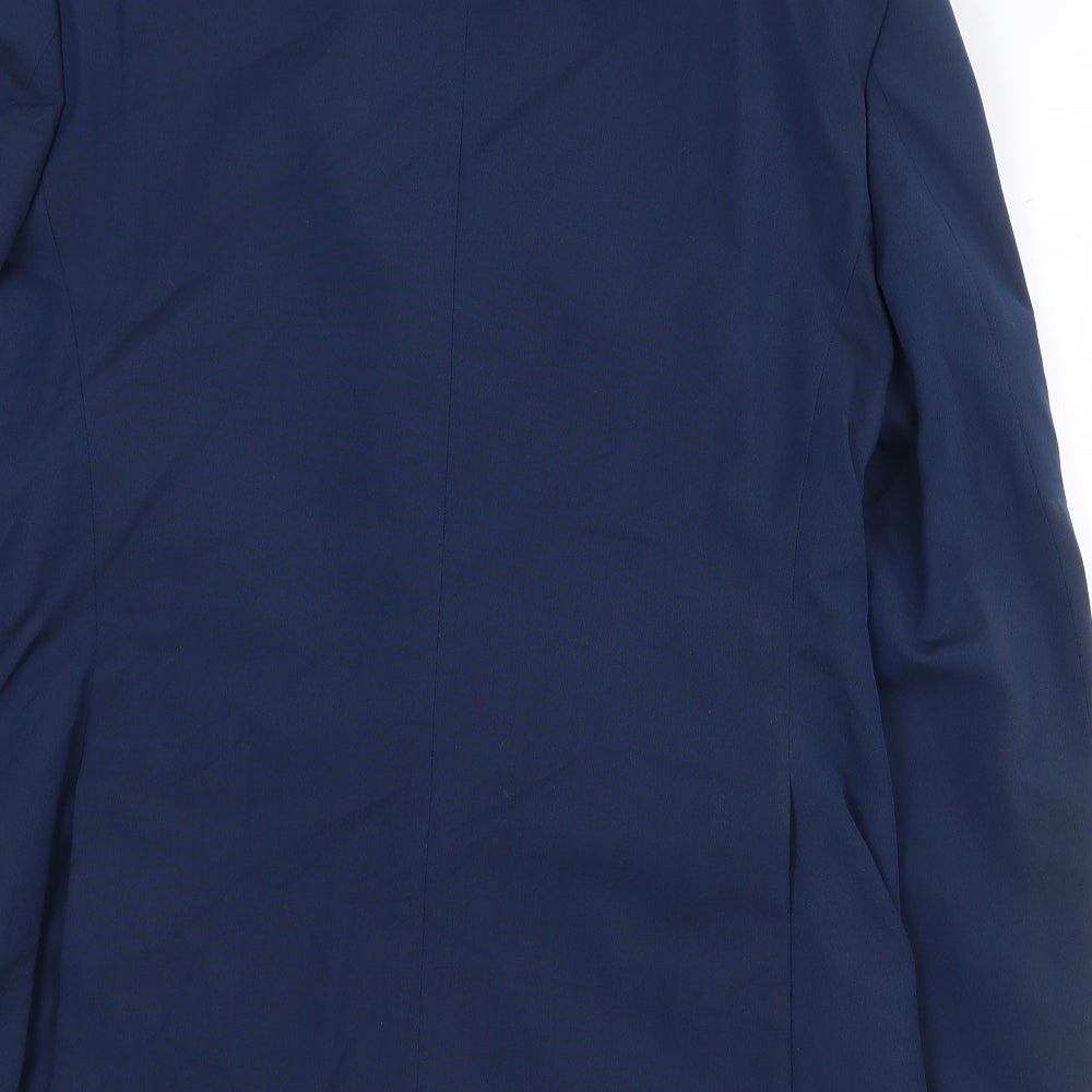Marks & Spencer Mens Blue Polyester Jacket Suit Jacket Size 40 Regular