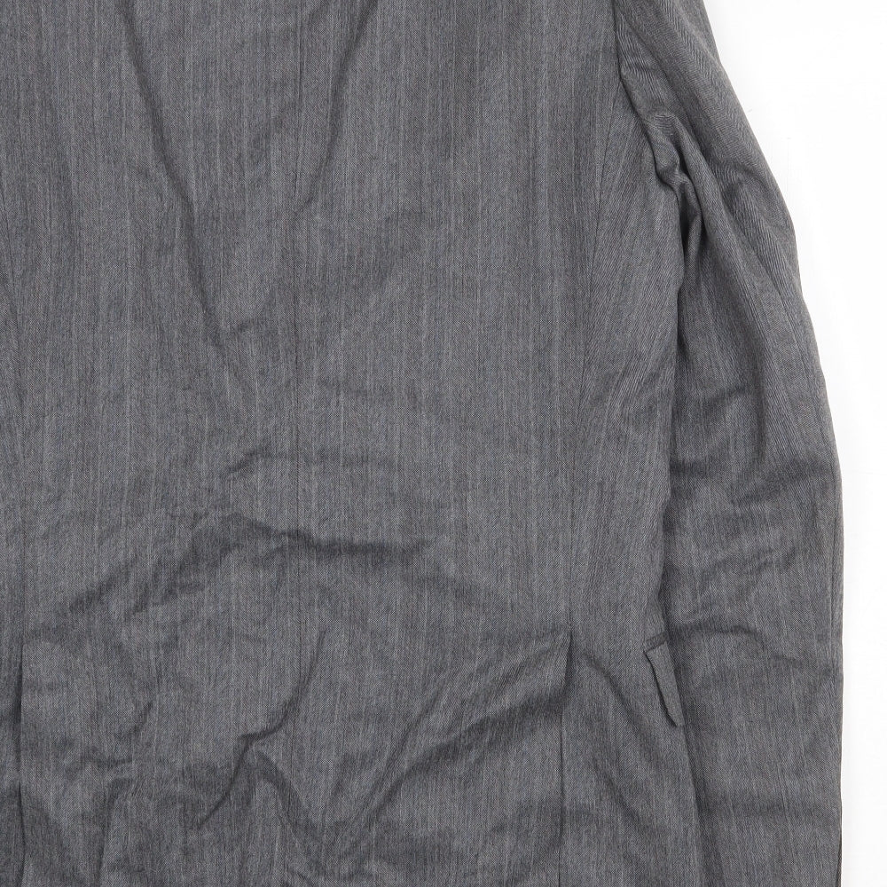 Marks & Spencer Mens Grey Polyester Jacket Suit Jacket Size 40 Regular