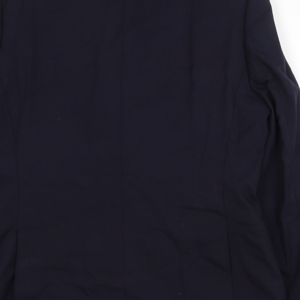 Marks & Spencer Mens Blue Wool Jacket Suit Jacket Size 42 Regular