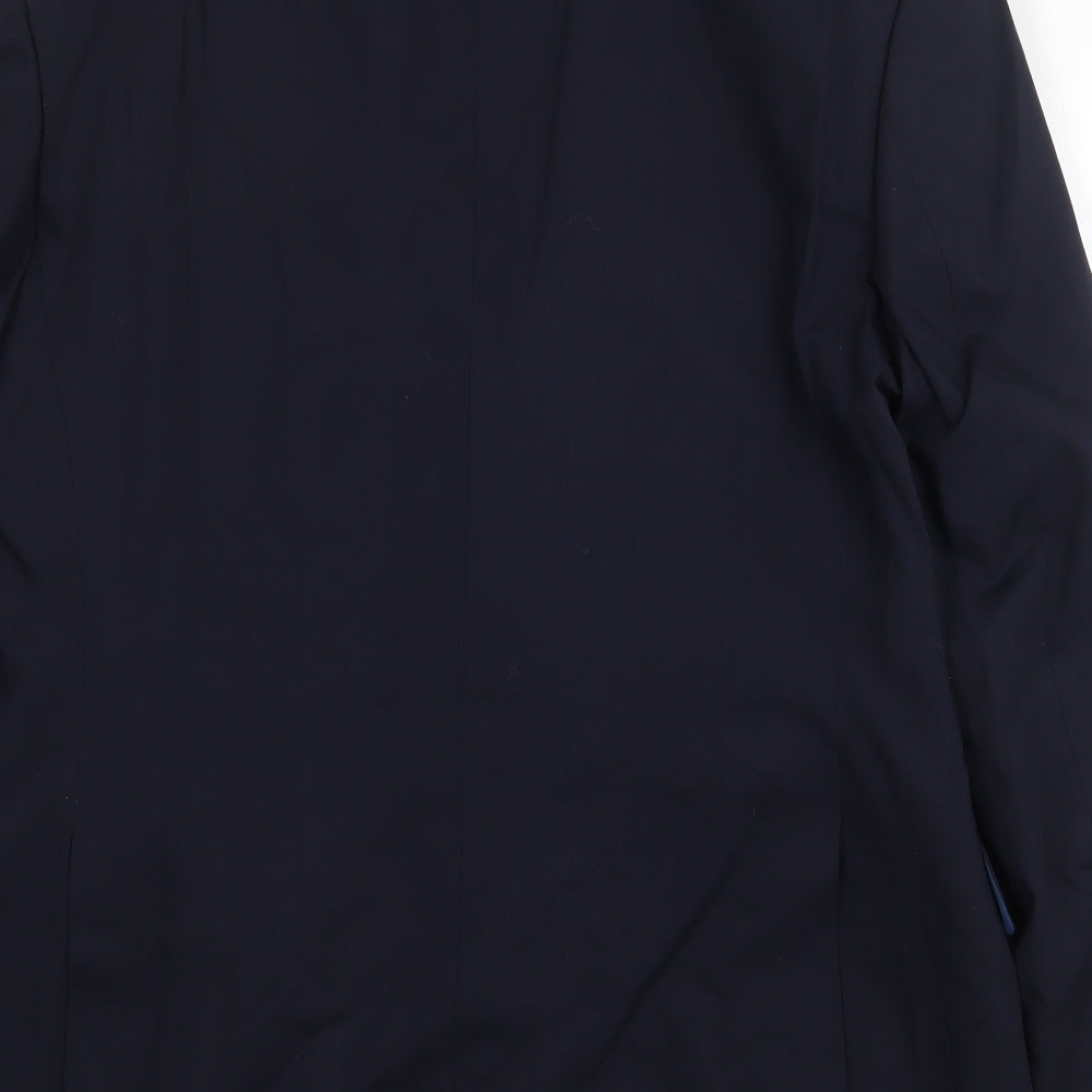 Marks & Spencer Mens Blue Wool Jacket Suit Jacket Size 42 Regular