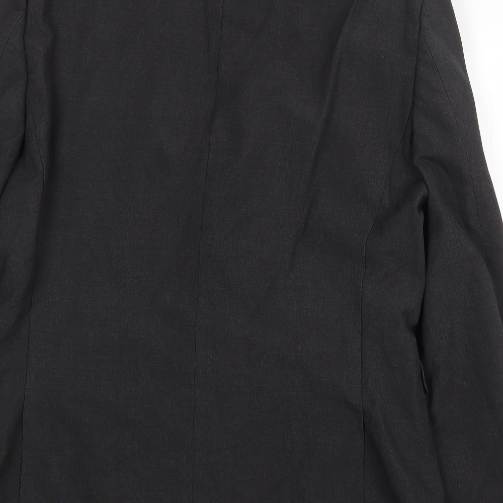 NEXT Mens Grey Polyester Jacket Suit Jacket Size 40 Regular