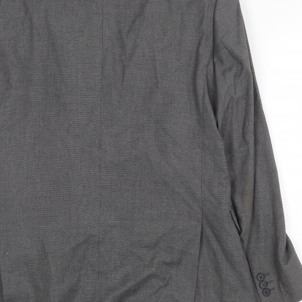 Scott & Taylor Mens Grey Polyester Jacket Suit Jacket Size 40 Regular