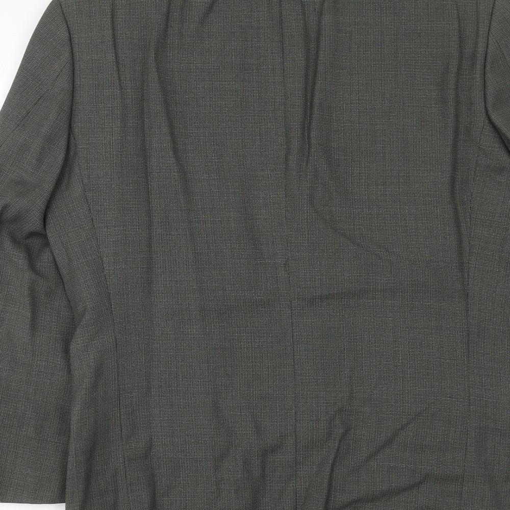 Marks & Spencer Mens Grey Wool Jacket Suit Jacket Size 38 Regular
