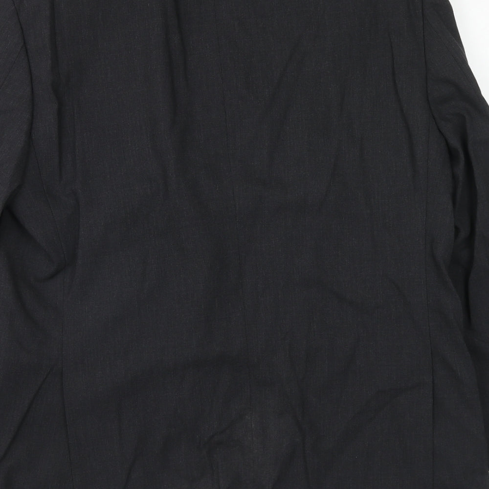 Marks & Spencer Mens Grey Wool Jacket Suit Jacket Size 38 Regular