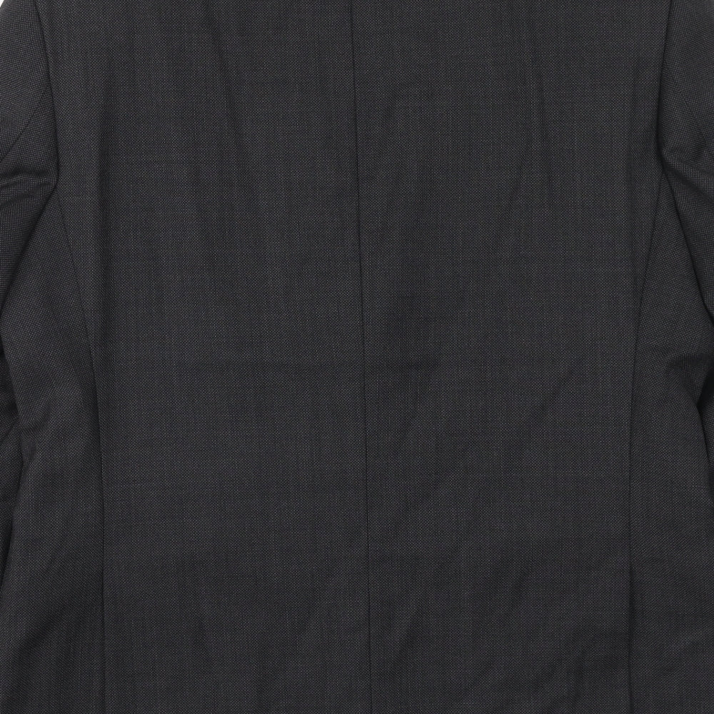 Marks & Spencer Mens Grey Polyester Jacket Suit Jacket Size 40 Regular