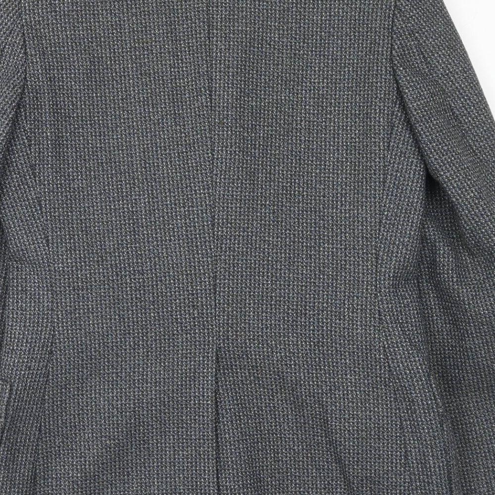 Yorkers Mens Grey Wool Jacket Blazer Size 34 Regular