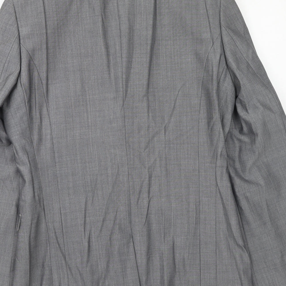 NEXT Mens Grey Wool Jacket Suit Jacket Size 38 Regular