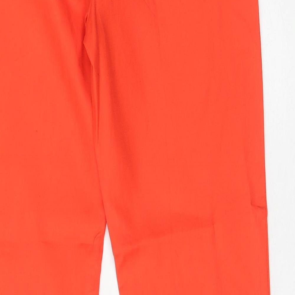 Gap Womens Red Cotton Trousers Size 28 in Regular Hook & Eye