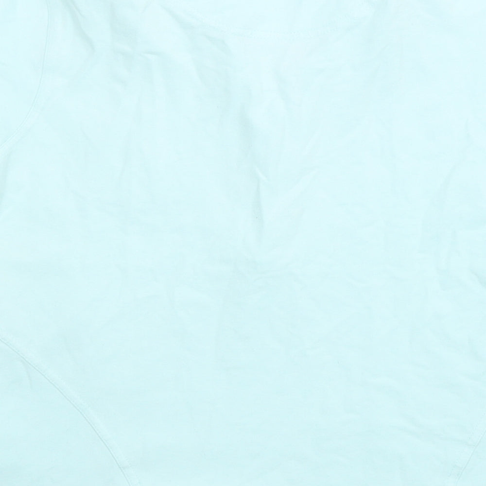 Green Lamb Womens Blue Cotton Basic Polo Size 12 Collared