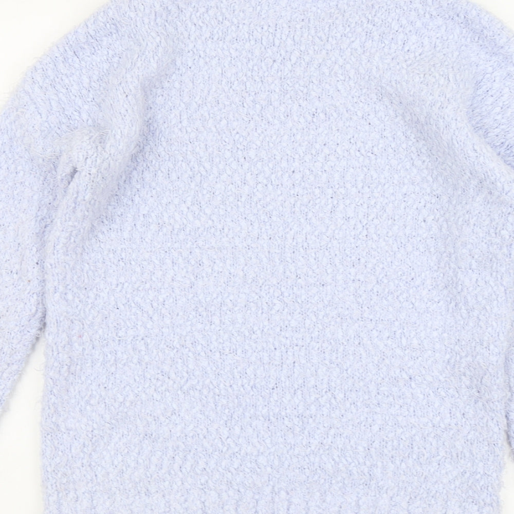 Atmosphere Womens Blue Round Neck Acrylic Pullover Jumper Size 8