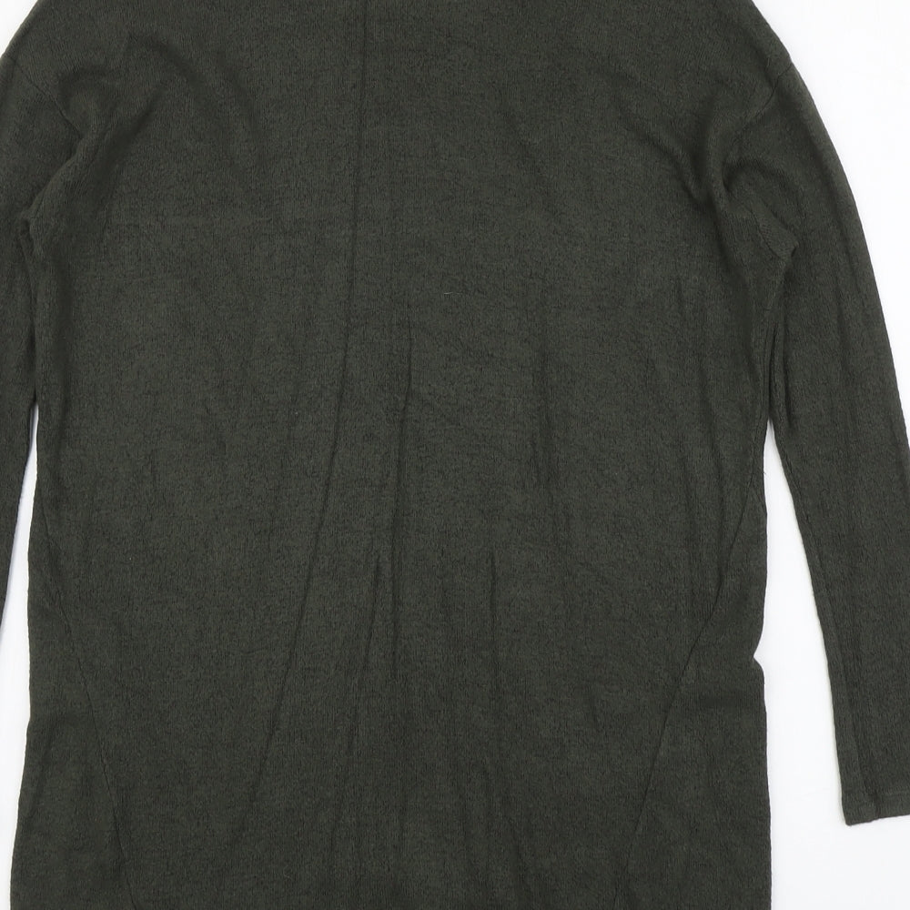 River Island Womens Green Round Neck Viscose Pullover Jumper Size 6