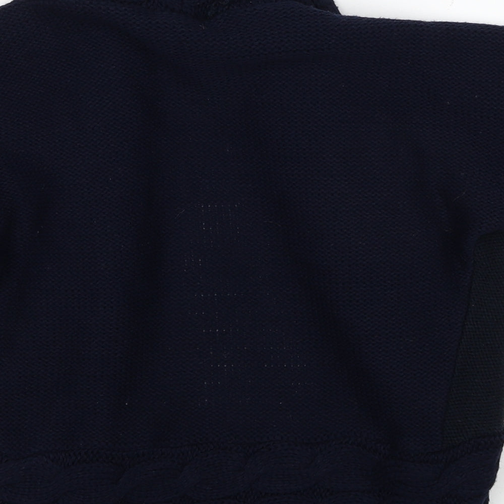 Dorothy Perkins Womens Blue V-Neck Acrylic Cardigan Jumper Size S