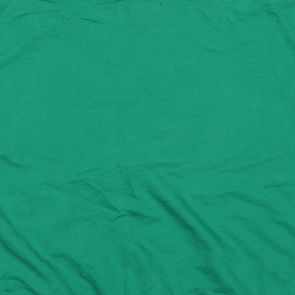 Studio Womens Green Cotton Pullover Sweatshirt Size 16 Pullover