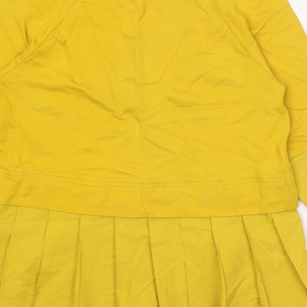 COS Womens Yellow Viscose Basic Blouse Size XS Round Neck