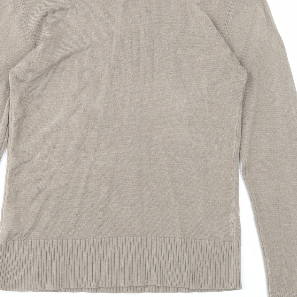 Atmosphere Womens Brown Scoop Neck Acrylic Pullover Jumper Size 12