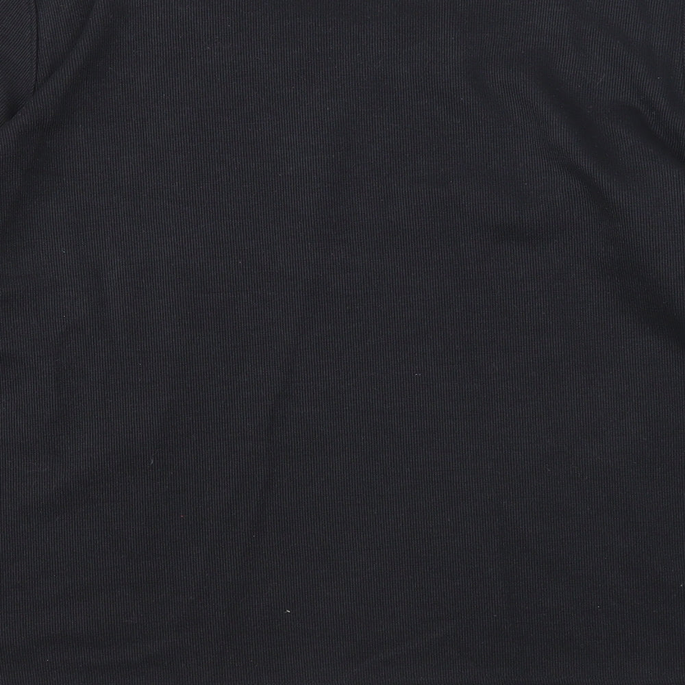 Bonmarché Womens Black Scoop Neck Polyester Pullover Jumper Size M